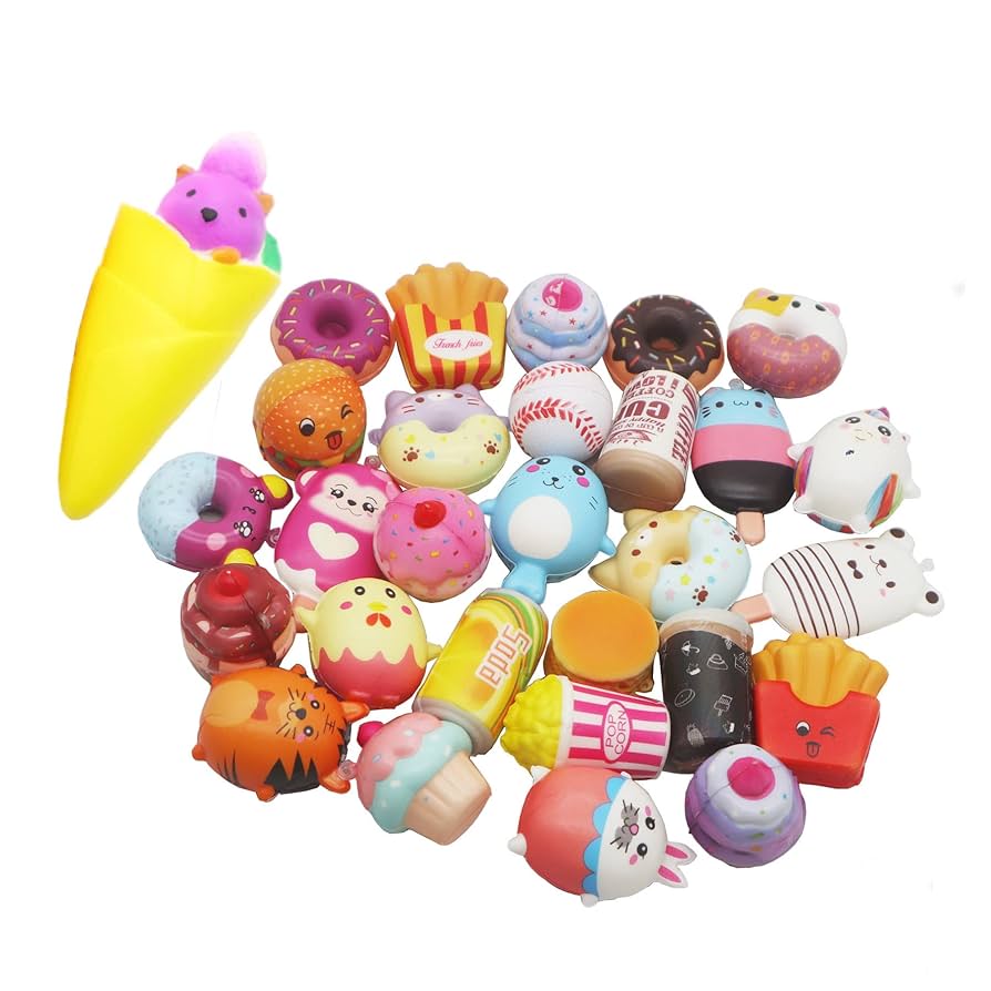 paquete de juguetes esponjoso kawaii